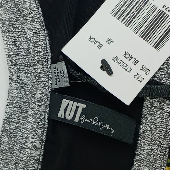 Kut From The Kloth Benter Mixed Media Women's Long Sleeve Shirt Size XS - Picture 2 of 10